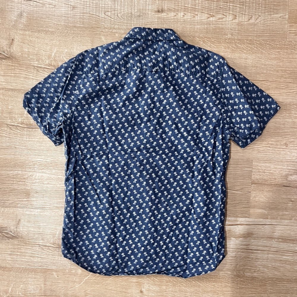 Blue Printed TOSCANO Men's Shirt - Picture 3 of 6